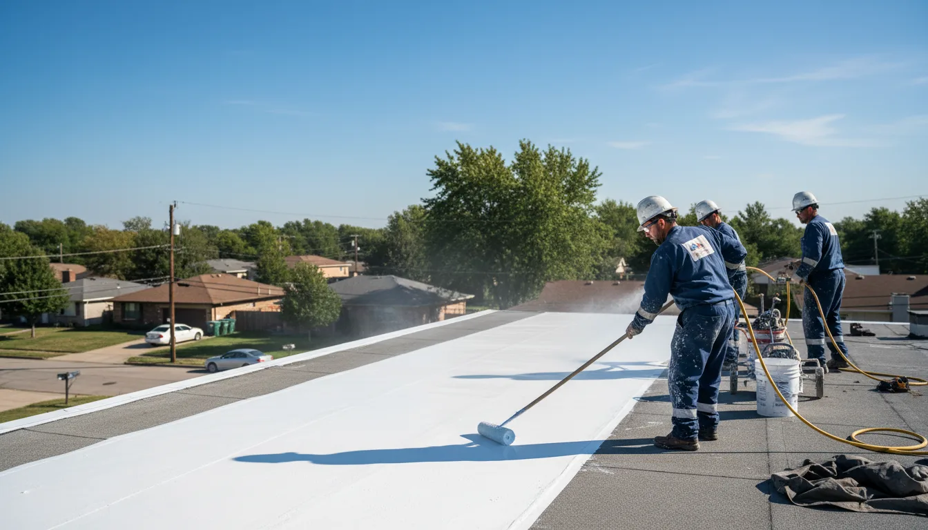 Commercial roof coating in Bosque, NM near me